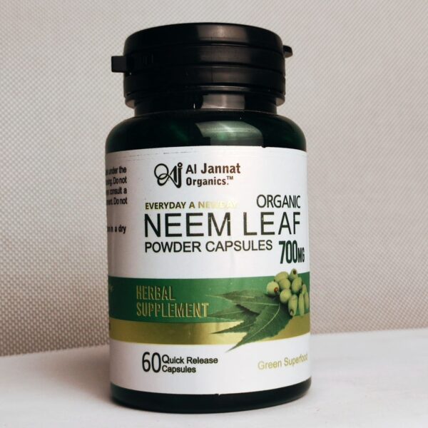 Al Jannat Organics Neem Herbal Capsules – Natural Wellness in Every Dose