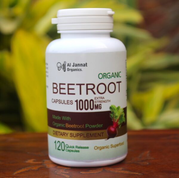 Al Jannat Organics Beetroot Capsules 1000mg 120’s